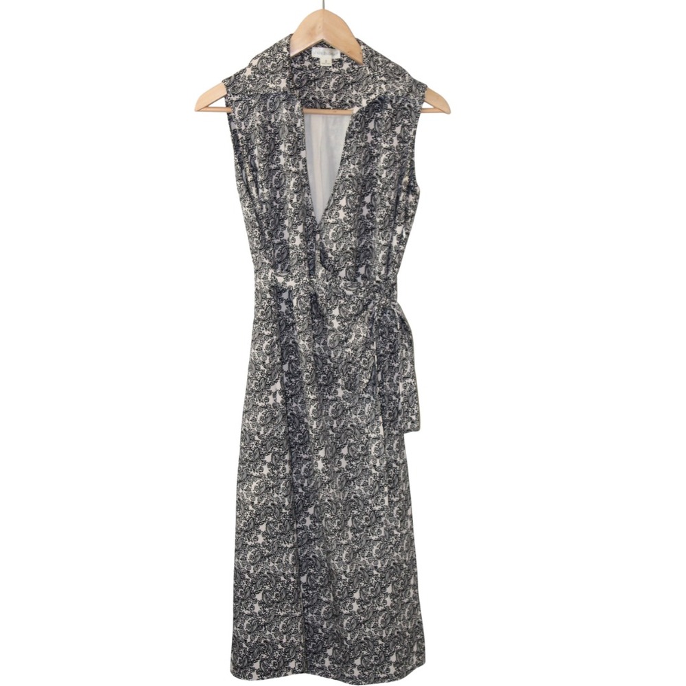 Fair Indigo Sleeveless‎ Womens Black/Cream Dress SZ 2